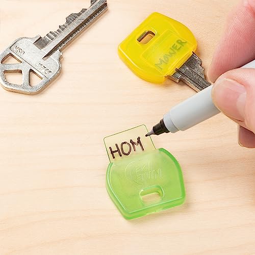 Color Coded ID Key Labels - Nite Ize IdentiKey Covers, 6 Pack