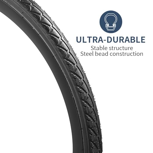 YunSCM 700x40C Gravel Bike Tires - 2Pcs Foldable 700C 40-622 Tubeless-Ready