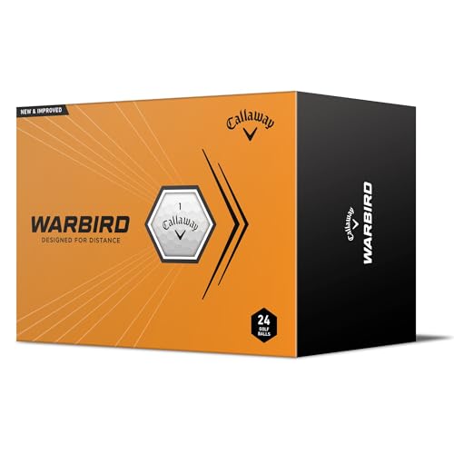 Callaway Warbird Golf Balls - Two Dozen White Distance Golf Balls