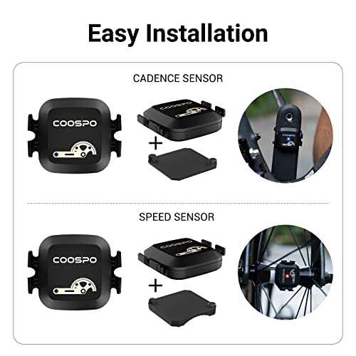 Wireless Bluetooth & ANT+ Cadence & Speed Sensor - 2 Pack