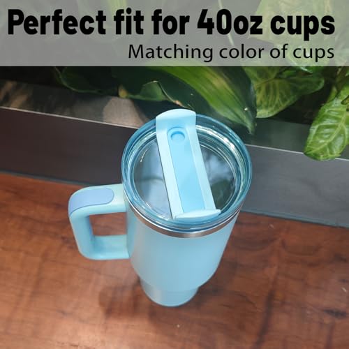 40 OZ Tumbler Lid Replacement for Stanley Cup - Blue