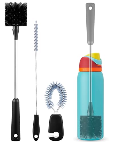 Black EasyAcc Water Bottle Cleaner Brush Set, 3 Pack for Hydroflask & More