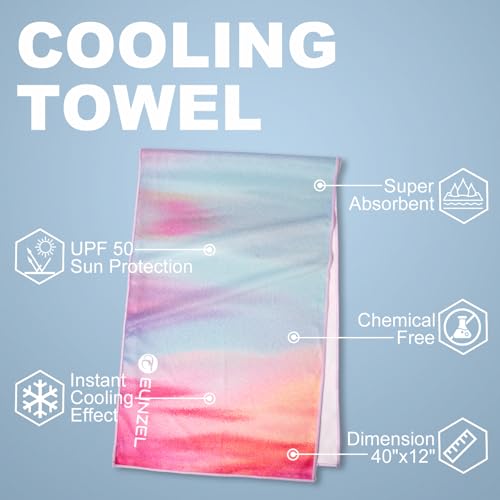 Cooling Towel for Neck - Soft Microfiber Ice Towel, 1 Pack Sunset