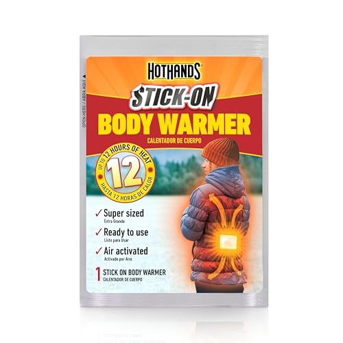 HotHands Body Warmers Bulk Pack 20 Pairs 4x6 Inch Air Activated Winter Warmers