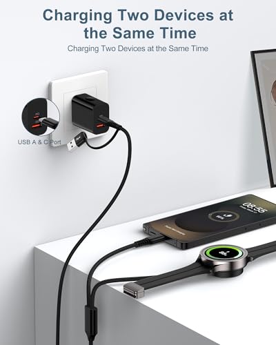Samsung Galaxy Watch Ultra Charger Cable - Fast Charging Cord - Black