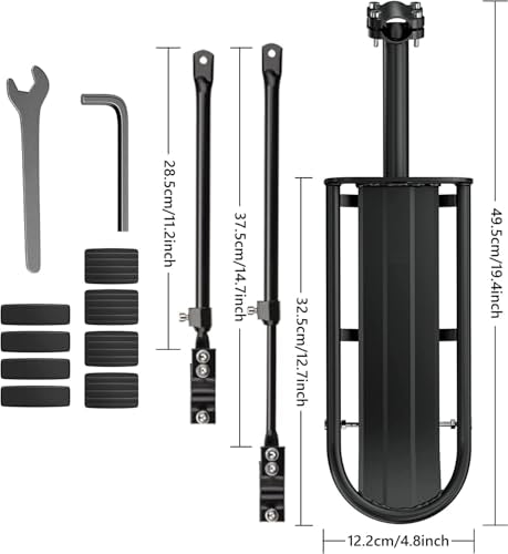 Adjustable Aluminum Alloy Bike Cargo Rack - Max Weight 55lb