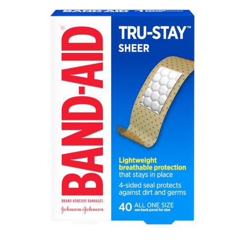Tru-Stay Sheer Adhesive Bandages - 40 Count Wound Protection