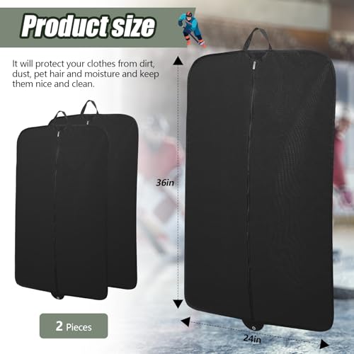 Windyun 2 Pack Hockey Jersey Garment Bags 36x24 Inches – Classic Version