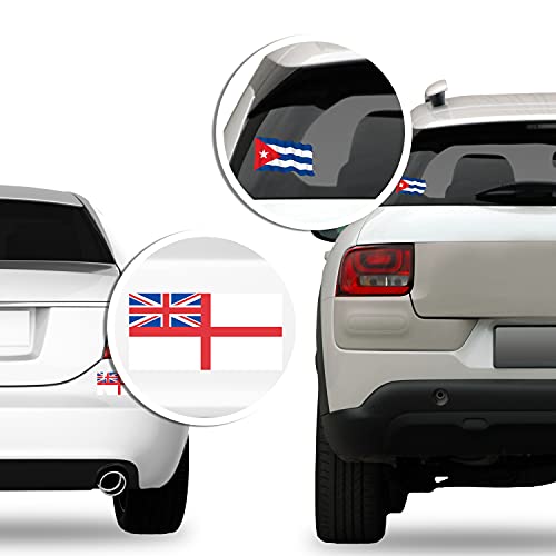 Tennessee Flag Logo Stickers - 4-Pack Round Vinyl Decals