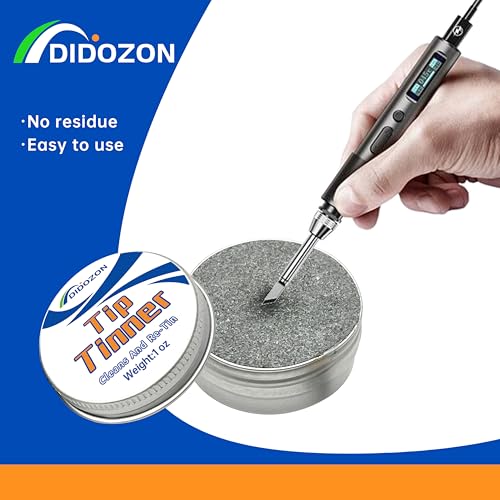 Tip Tinner, Soldering Iron Tip Cleaner and Re-Tinning Solution, 1 pcs, 1 oz