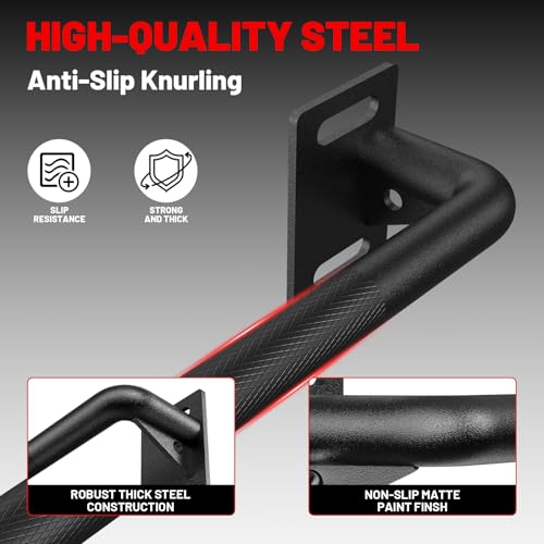 36-Inch Wall-Mounted Pull Up Bar for Home Gym - 500 lb Capacity