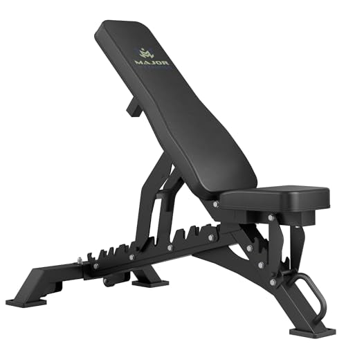 Adjustable Weight Bench - 1300LBS Capacity, 36 Positions - Black