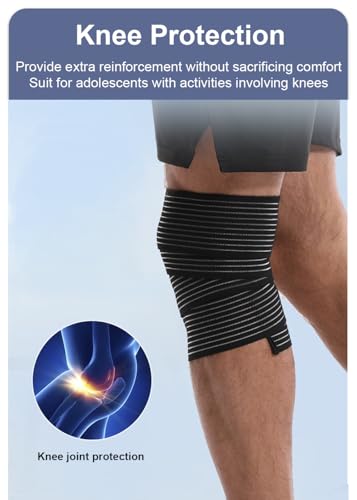 2 Pack Compression Knee Sleeves for Pain Relief and Support