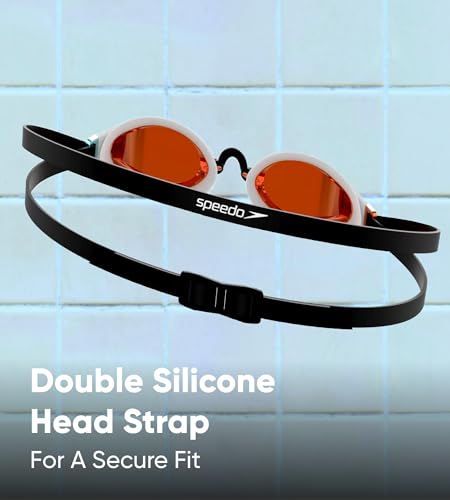 Speedo Fastskin Speedsocket 2 Mirrored Swim Goggles - Anti-Fog, Adjustable