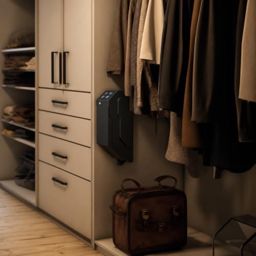 Quick Access Bedside Gun Safe for Handgun - Drop-Down Design 07-LWVE-TDDF
