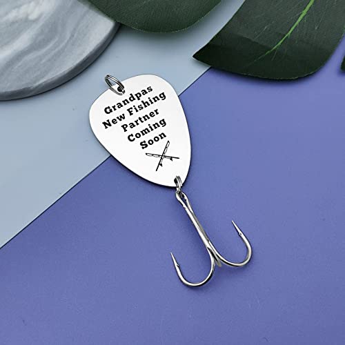 Fishing Lure Gift for New Grandpa - Stainless Steel Hook