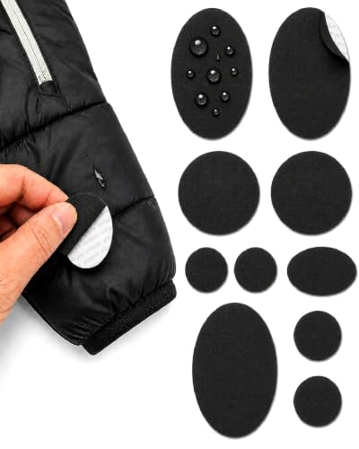 Self-Adhesive Repair Patches - Waterproof for Jackets, Tents, Sleeping Bags, Black