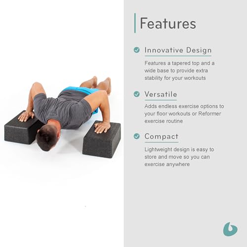 Lightweight Pilates Reformer Box - 15.5" Foam Exercise Block