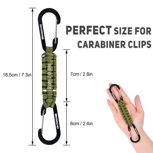 Paracord Keychain with Carabiner - 3 Pack Adventure