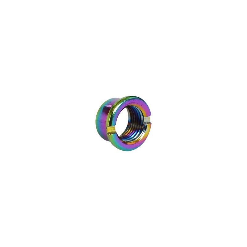 Xmomx 5 pcs for Each Colorful Single/Double/Triple Chainring Bolts Screws Disc Crankset Nuts Chainwheel Colorful + 10 pcs Silver Washers Fit for Road Bike Mountain Bike MTB (25 pcs)
