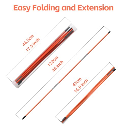 Collapsible 48-Inch Golf Alignment Sticks - 3 Pack