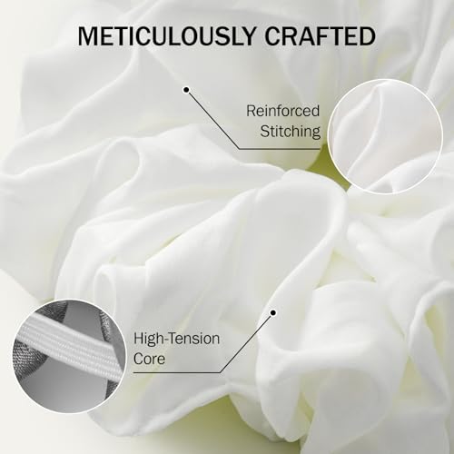 Yoga Mat Scrunchie Holder - Stretchable Velvet Fabric - White