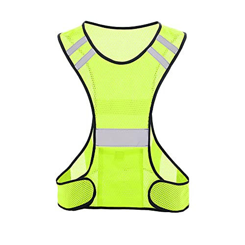 High Visibility Reflective Running Vest with Large Pocket