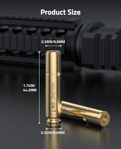 CVLIFE 350 LGND Laser Bore Sight for 5.56, .223, 9x43mm, 450 Bush, Model 350 LGND