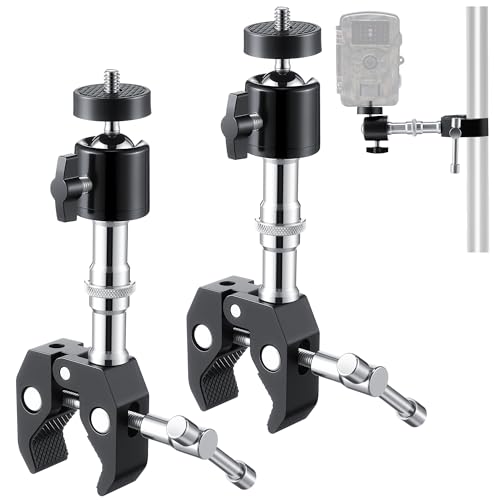 HappyAlley 2Pcs T Post Trail Camera Mounts, Rotatable 360° Adjustable Brackets