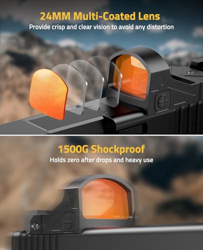 Red Dot Sight with Motion Awake - Ultra-Low Profile 2 MOA Reflex