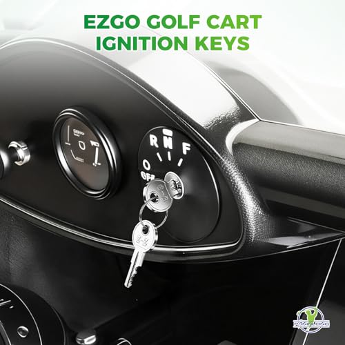 Panglong EZGO Golf Cart Key Bulk Set 10 PCS - OEM 17063-G01, Fits 1981-UP TXT RXV