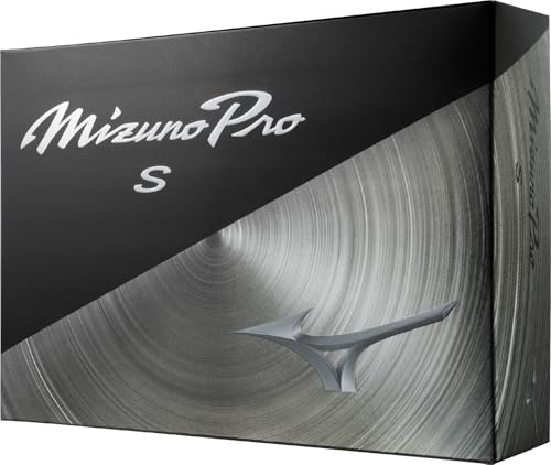 Mizuno PRO S Golf Balls - White, 1 Dozen, High-Performance Distance & Control