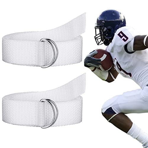 Seematn Web Football Belt 52 Inches Pants D Ring Belts for Men Women