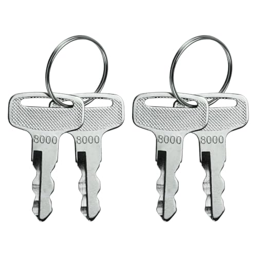 4PCS Golf Cart Ignition Keys Set with Keychains - JU2-H2511-00