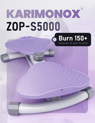 Ab Twister Board for Body Toning - Compact Portable, Purple