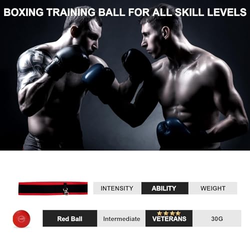 Boxing Reflex Ball with Headband for Speed & Agility Training - 1 Ball