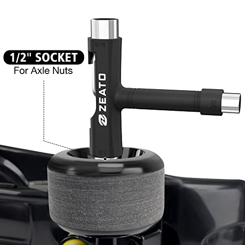 Multi-Function Skateboard T Tool - Portable Accessory - Black