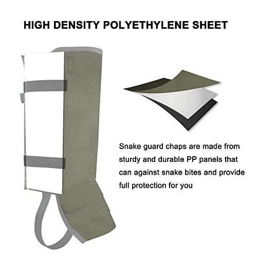 Adjustable Waterproof Snake Gaiters for Men & Women - Snake Bite Protection