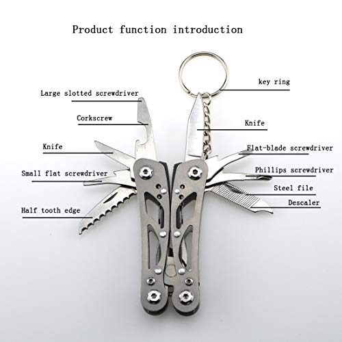15-in-1 Mini Multitool Pliers - Lightweight Pocket Tool