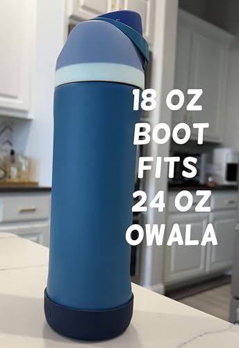 Protective Silicone Boot for YETI & Owala Bottles - Black, 18oz