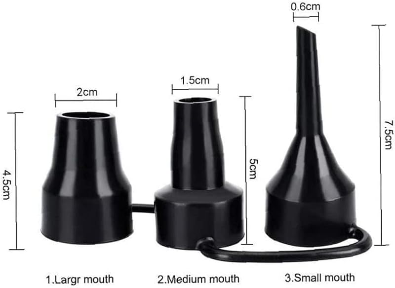Air Pump Replacement Nozzles Set - 3 Sizes for Inflatable Products