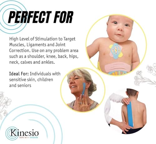 Kinesio Tex Gold Light Touch Elastic Therapeutic Athletic Tape 2in x 16.4ft Pink