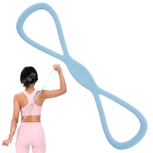 Figure 8 Resistance Bands with Handles - Blue for Full Body Workout