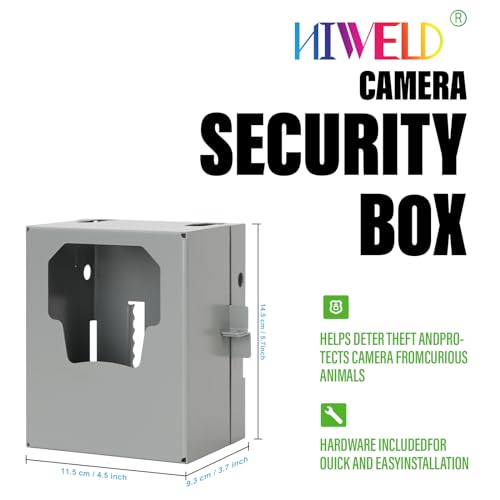 Metal Security Box for Moultrie Edge Trail Camera - Weatherproof, Anti-Theft Steel Enclosure