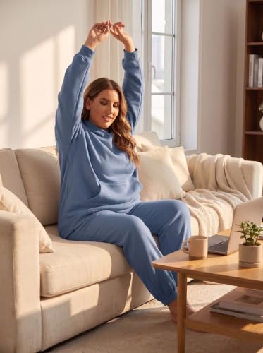 OLRIK Women Plus Size Fleece Lined Hoodie Sweatshirt, Oversized Winter