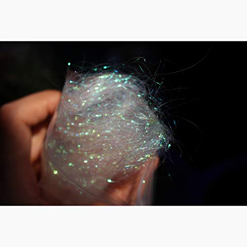 Pearl White Ice Dub - 4g Fly Tying Dubbing Material