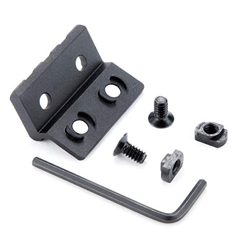 Offset Picatinny Rail Mount for M-LOK - Lightweight Black