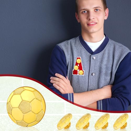 24 Pcs Soccer Chenille Lapel Pins - Team & Student Awards
