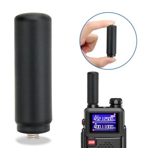 Mini UHF Two-Way Radio Antenna - 2.28 Inch SMA Female (4 Pack)