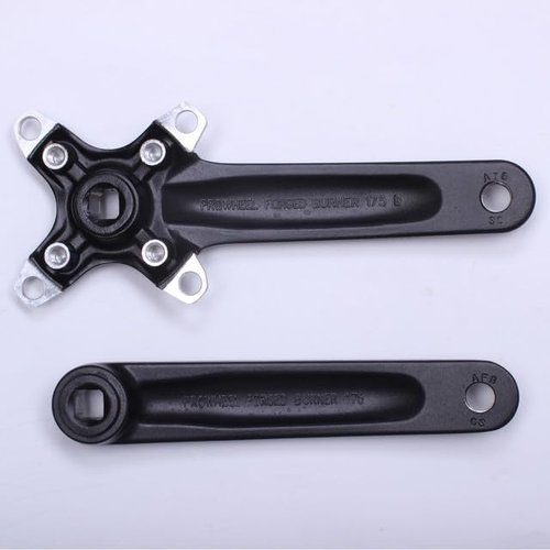 Alps2Ocean Bike Crank Arms,One Pair Universal 152MM/160MM/165MM/170MM/175MM BCD 104MM Square Taper Black Bike Crank Arms for City Bike,MTB,Ebike,Belt Bicycle